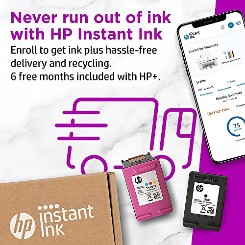 HP DeskJet 4155e Wireless Color All-in-One Printer with bonus 6 months Instant Ink (26Q90A).