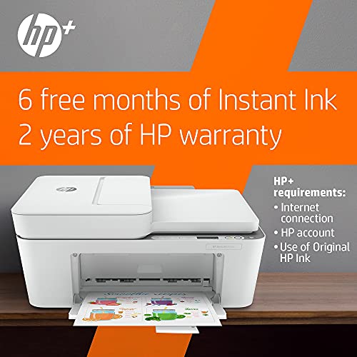 HP DeskJet 4155e Wireless Color All-in-One Printer with bonus 6 months Instant Ink (26Q90A).