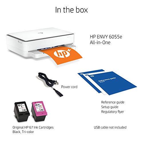 HP ENVY 6055e All-in-One Wireless Color Printer, with bonus 6 months free Instant Ink (223N1A)