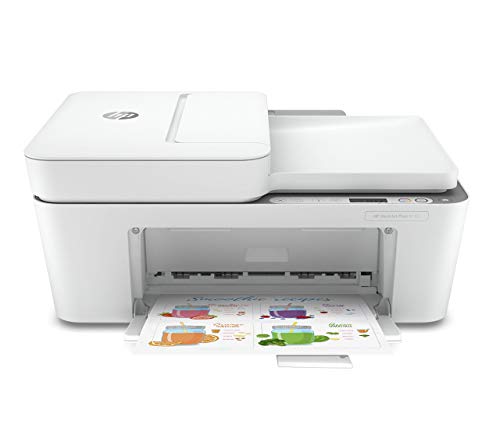 HP DeskJet Plus 4155 Wireless All-in-One Printer | Mobile Print, Scan & Copy | HP Instant Ink Ready | Auto Document Feeder (3XV13A) (Renewed)