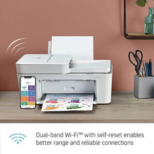 HP DeskJet Plus 4155 Wireless All-in-One Printer | Mobile Print, Scan & Copy | HP Instant Ink Ready | Auto Document Feeder (3XV13A) (Renewed)