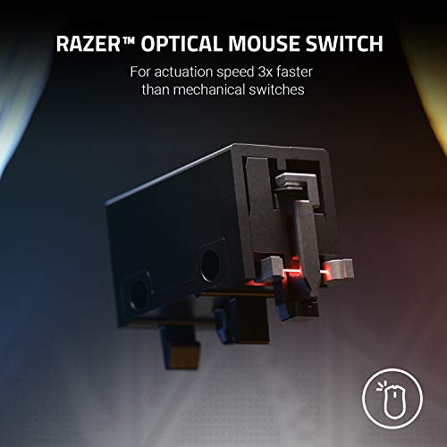 Razer Basilisk v2 Wired Gaming Mouse: 20K DPI Optical Sensor, Fastest Gaming Mouse Switch, Chroma RGB Lighting, 11 Programmable Buttons, Classic Black