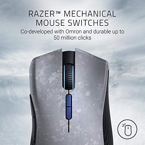 Razer Mamba Wireless Gaming Mouse: 16,000 DPI Optical Sensor, Chroma RGB Lighting, 7 Programmable Buttons, Mechanical Switches, Up to 50 Hr Battery Life, Gears of War 5 Edition