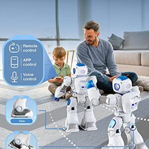 Ruko 1088 Smart Robots for Kids, Large Programmable Interactive RC Robot with Voice Control, APP Control, Present for 4 5 6 7 8 9 Years Old Kids Boys and Girls