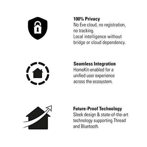 Eve Weather - Apple HomeKit Smart Home, Connected Outdoor Weather Station for Tracking Temperature, Humidity, & Barometric Pressure, Precision Sensors, Wireless, Bluetooth & Thread