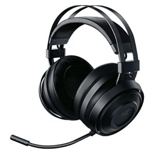 razer nari essential wireless 7.1 surround sound gaming headset: thx spatial audio – auto-adjust headband & swivel cups – auto-adjust – flip mic – for pc, ps4, ps5 only – black