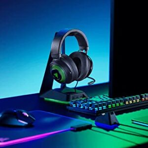 Razer Kraken Ultimate RGB USB Gaming Headset: THX 7.1 Spatial Surround Sound - Chroma RGB Lighting - Retractable Active Noise Cancelling Mic - Aluminum & Steel Frame - for PC & Mac - Classic Black