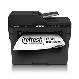 brother mfcl2750dw monochrome all-in-one wireless laser printer, duplex copy & scan, refresh subscription and amazon dash replenishment ready