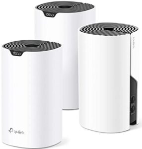 tp-link deco whole home mesh wifi system– up to 5,500 sq.ft. coverage, wifi router/extender replacement, gigabit ports,seamless roaming, parental controls, works with alexa(deco s4 3-pack) (renewed)