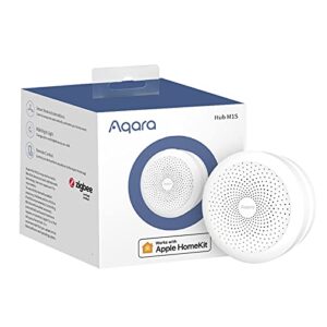 aqara m1s smart hub, wireless smart home bridge for alarm system (2.4 ghz wi-fi required), home automation, remote monitor and control, supports alexa, google assistant, apple homekit and ifttt