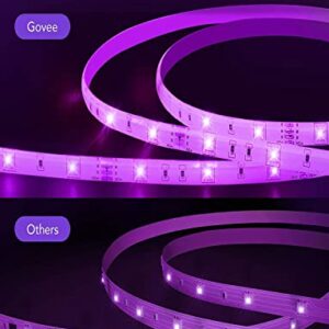 Govee Smart WiFi LED Strip Lights, 32.8ft RGB Light Strips Work with Alexa & Google Home, App Control Music Sync Lights with Protective Coating, Led Lights for Bedroom, Kitchen, Party, Ceiling