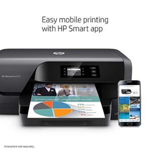 HP OfficeJet Pro 8210 Wireless Color Printer with Mobile Printing, Amazon Dash replenishment ready (D9L64A) (Renewed)