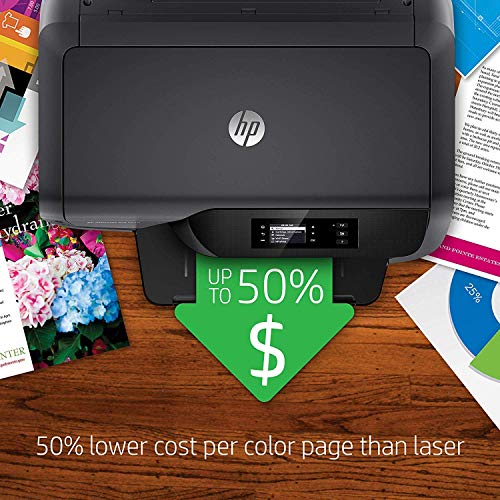 HP OfficeJet Pro 8210 Wireless Color Printer with Mobile Printing, Amazon Dash replenishment ready (D9L64A) (Renewed)