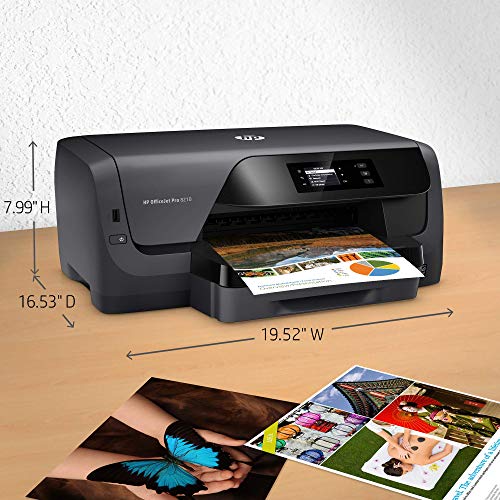 HP OfficeJet Pro 8210 Wireless Color Printer with Mobile Printing, Amazon Dash replenishment ready (D9L64A) (Renewed)