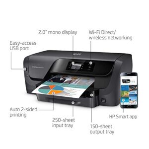 HP OfficeJet Pro 8210 Wireless Color Printer with Mobile Printing, Amazon Dash replenishment ready (D9L64A) (Renewed)