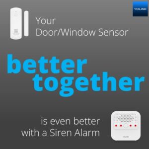 YoLink Door Sensor, 1/4 Mile World's Longest Range Smart Home Wireless Window Door Sensor Works With Alexa IFTTT, Smart Sensor with Remote Monitor App Notifications Open Reminder - YoLink Hub Required