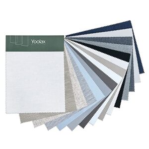 yoolax 100% blackout roller blinds fabric samples
