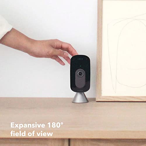 ecobee SmartCamera – Indoor WiFi Security Camera, Smart Home Security System, 1080p HD 180 Degree FOV, Night Vision, 2-Way Audio, Works with Apple HomeKit, Alexa Built In