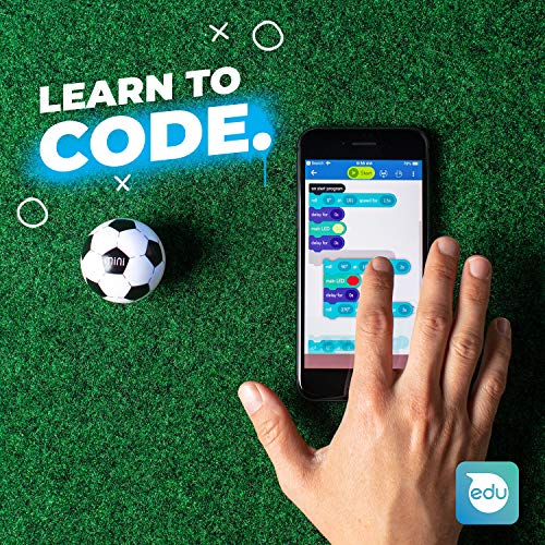 Sphero Mini Soccer: App-Enabled Programmable Robot Ball - STEM Educational Toy for Kids Ages 8 & Up - Drive, Game & Code with Play & Edu App