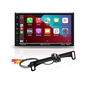boss audio systems bvcp9700a-c car stereo system – apple carplay, android auto, 7 inch double din, touchscreen, bluetooth audio and calling head unit, radio receiver, no cd player, backup camera
