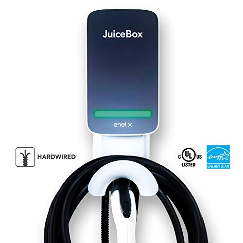 JuiceBox 40 Smart Electric Vehicle (EV) Charging Station with WiFi - 40 amp Level 2 EVSE, 25-Foot Cable, UL & Energy Star Certified, Indoor/Outdoor Use (Hardwired Install, Gray)…