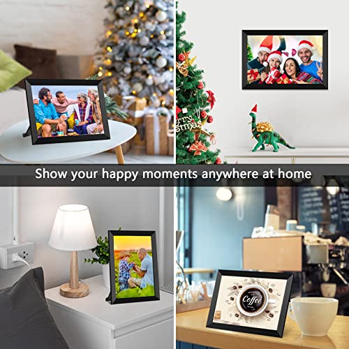 FRAMEO Digital Photo Frame 10.1 inch WiFi Smart Frame HD IPS Touch Screen, 16GB Storage, Auto-Rotate, Wall-Mountable, Easy Setup to Share Photos & Videos via Free App from Anywhere