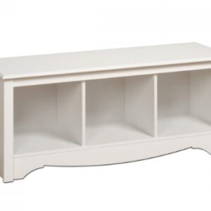 Prepac Cubbie Bench, White