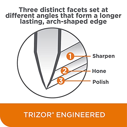 Chef’sChoice Trizor 15XV Professional Electric Knife Sharpener for Kitchen Knives with Diamond Abrasives and Precision Angle Guides, 75db, 3 Slots, Gray