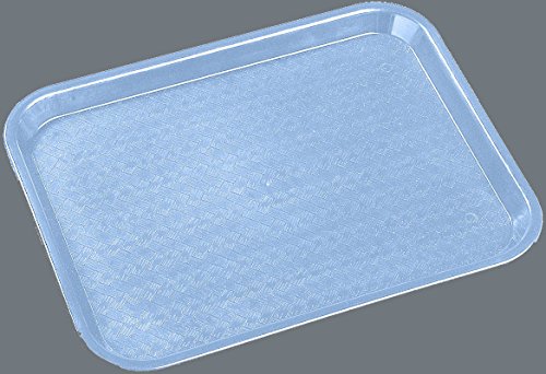 CFS Cafe Plastic Fast Food Tray, 14" x 18", Slate, (Pack of 12)