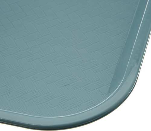 CFS Cafe Plastic Fast Food Tray, 14" x 18", Slate, (Pack of 12)