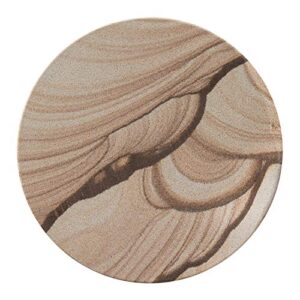 thirstystone brand – desert sand coaster, multicolor all natural sandstone – durable stone with varying patterns, every coaster is an original 4 inch round