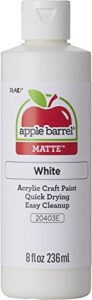 apple barrel acrylic paint in assorted colors (8 ounce), 20403 white