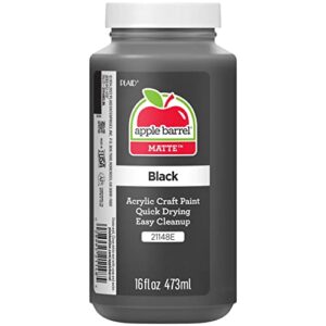 Apple Barrel Acrylic Paint in Assorted Colors (16 Ounce), 21148 Black