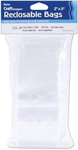 darice, 100 piece, 2 by 3 inch, reclosable bags