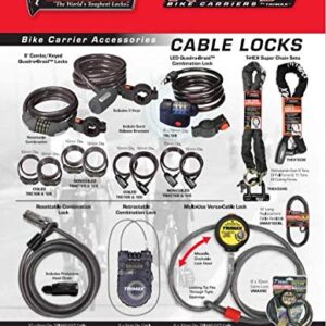 Trimax TQ2548 Trimaflex Long Integrated Keyed Cable Lock, 48-Inch X 25mm , Gray