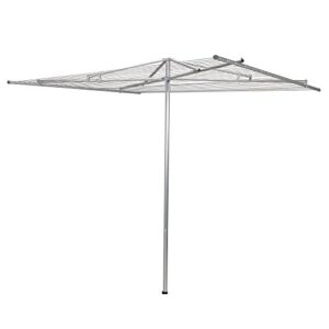 household essentials 17135-1 outdoor parallel style clothes dryer with steel arms | 30 lines to hang wet laundry