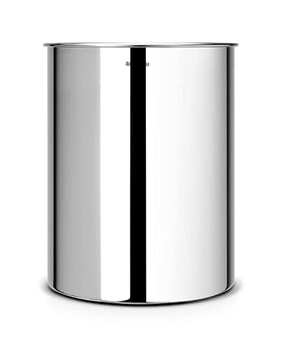 Brabantia Classic Waste Paper Bin, 15 Litre - Brilliant Steel