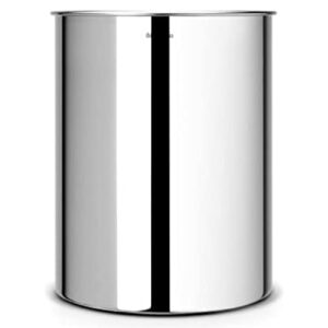 Brabantia Classic Waste Paper Bin, 15 Litre - Brilliant Steel