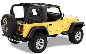 bestop 8003535 black diamond wrap-around windjammer for 2003-2006 wrangler tj