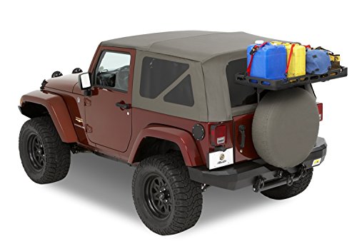 Bestop 4141201 Tailgate Rack Bracket System for 2007-2018 Wrangler JK 2-door/4-door