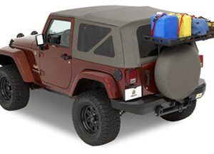 Bestop 4141201 Tailgate Rack Bracket System for 2007-2018 Wrangler JK 2-door/4-door