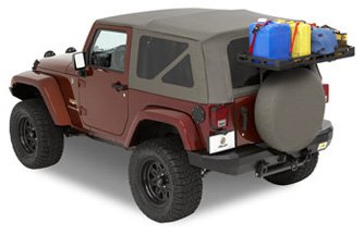 Bestop 4141201 Tailgate Rack Bracket System for 2007-2018 Wrangler JK 2-door/4-door