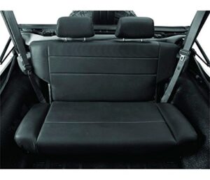 bestop 3944001 black crush trailmax ii rear fold-n-tumble rear seat – jeep 1955-1995 cj5, cj7 & wrangler