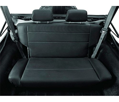 Bestop 3944001 Black Crush Trailmax II Rear Fold-N-Tumble Rear Seat - Jeep 1955-1995 CJ5, CJ7 & Wrangler