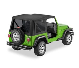bestop® 51193-35 black diamond replace-a-top soft top tinted windows-no door skins included-no frame hardware included- 2003-2006 jeep wrangler (except unlimited)