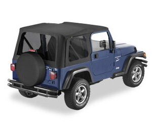 Bestop® 51193-35 Black Diamond Replace-a-Top Soft Top Tinted Windows-No door skins included-No frame hardware included- 2003-2006 Jeep Wrangler (except Unlimited)