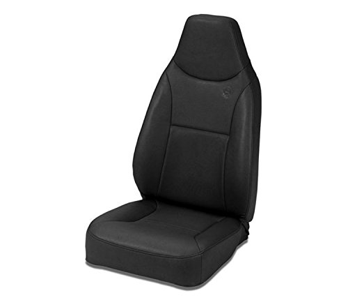 Bestop 39436-15 Black Denim Trailmax II Standard Front Seat - Jeep 1976-2006 CJ7 & Wrangler; 1997-2002 Requires Adapter 51256; 2003-2006 Requires Adapter 51245 Driver/51248 Passenger