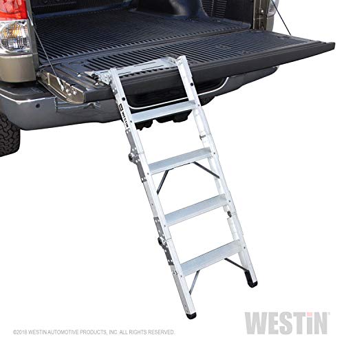 Westin 10-3000 Truck-Pal Tailgate Ladder,Silver