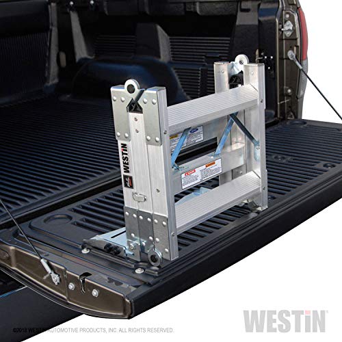 Westin 10-3000 Truck-Pal Tailgate Ladder,Silver