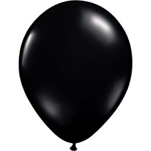 qualatex 5″ onyx black latex balloons (100ct)
